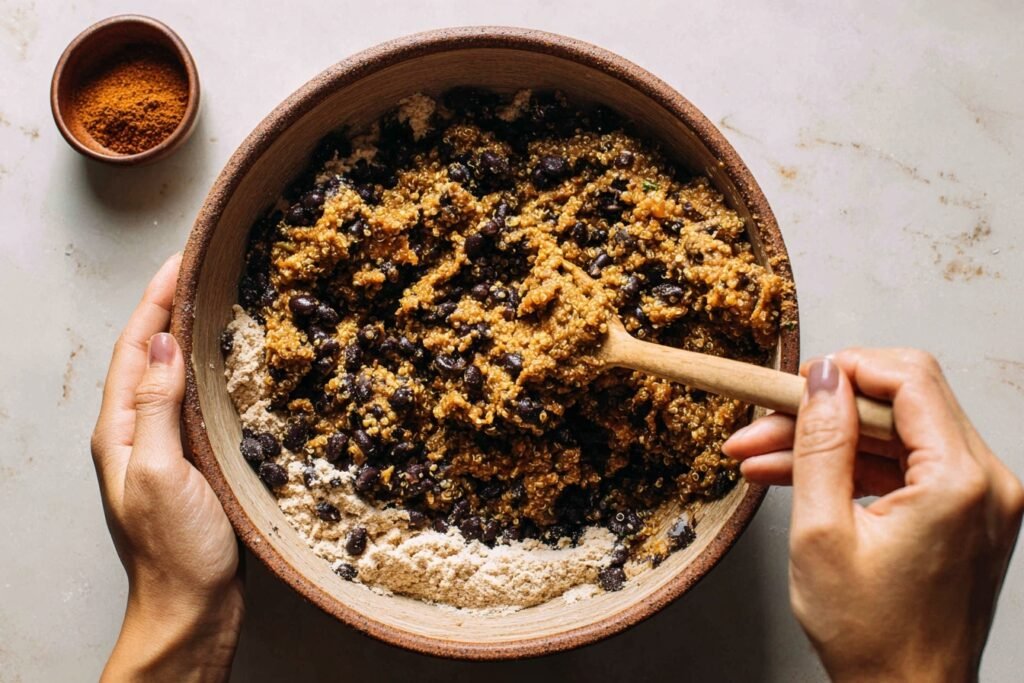 Black Bean Veggie Burger 2