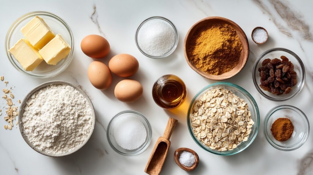 Chewy Oatmeal Raisin Cookies 1
