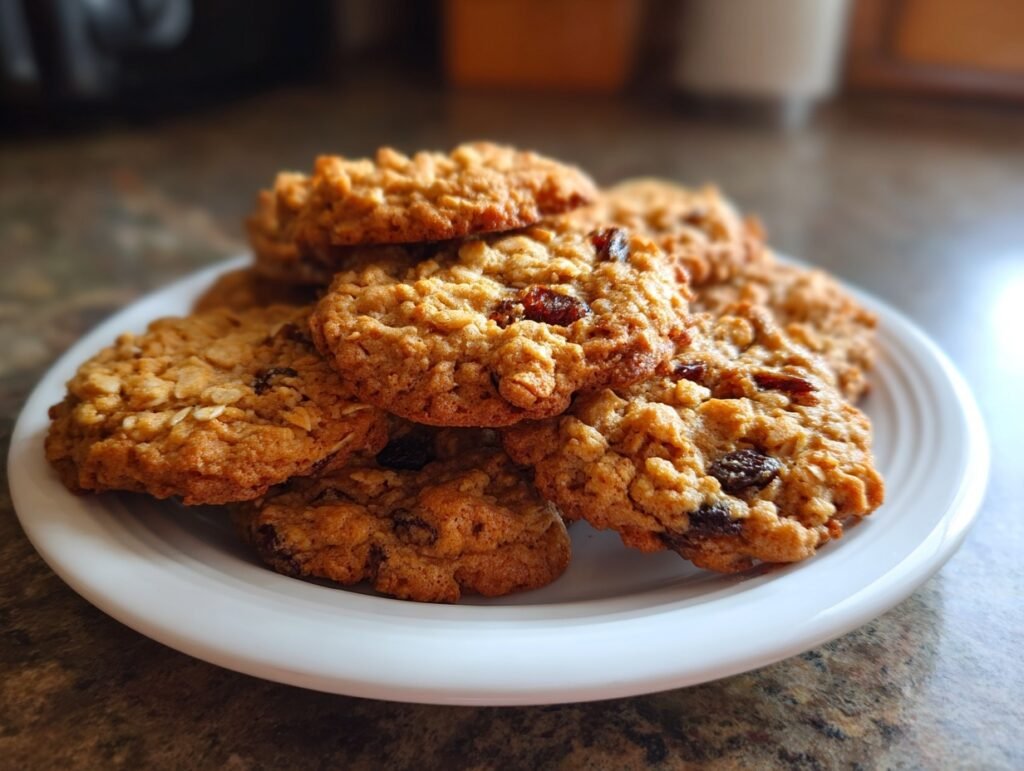 Chewy Oatmeal Raisin Cookies