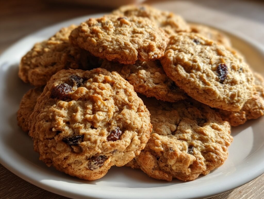 Chewy Oatmeal Raisin Cookies 3