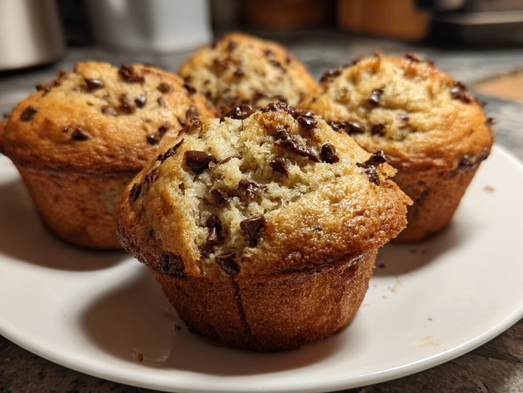 Chocolate Chip Banana Muffins 3
