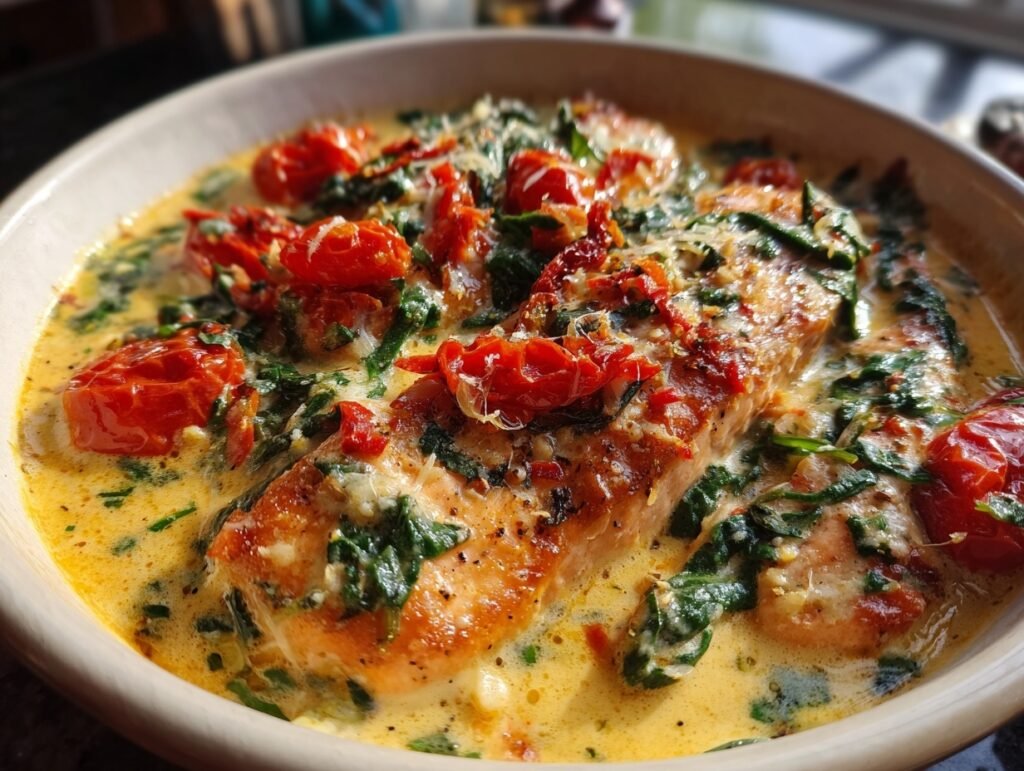 Creamy Tuscan Salmon 3