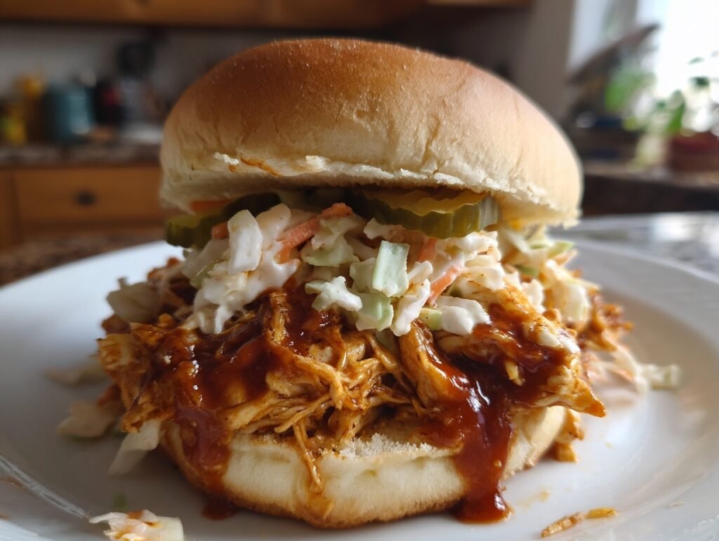 Easy BBQ Chicken Sandwich