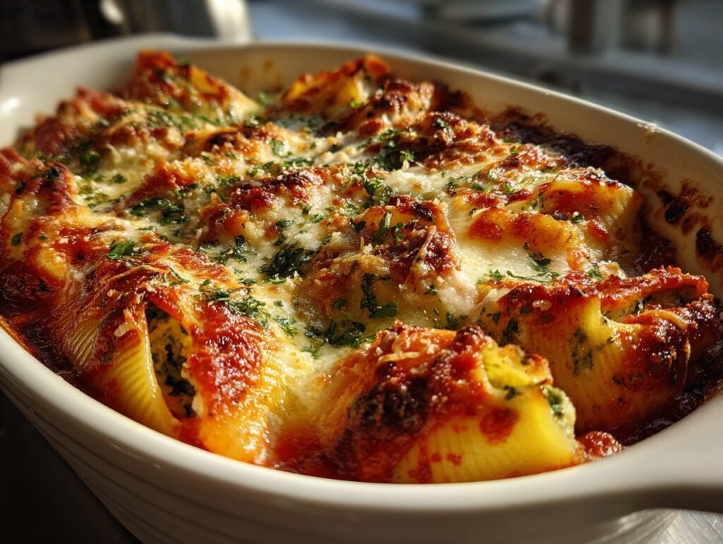 Easy Spinach Stuffed Shells