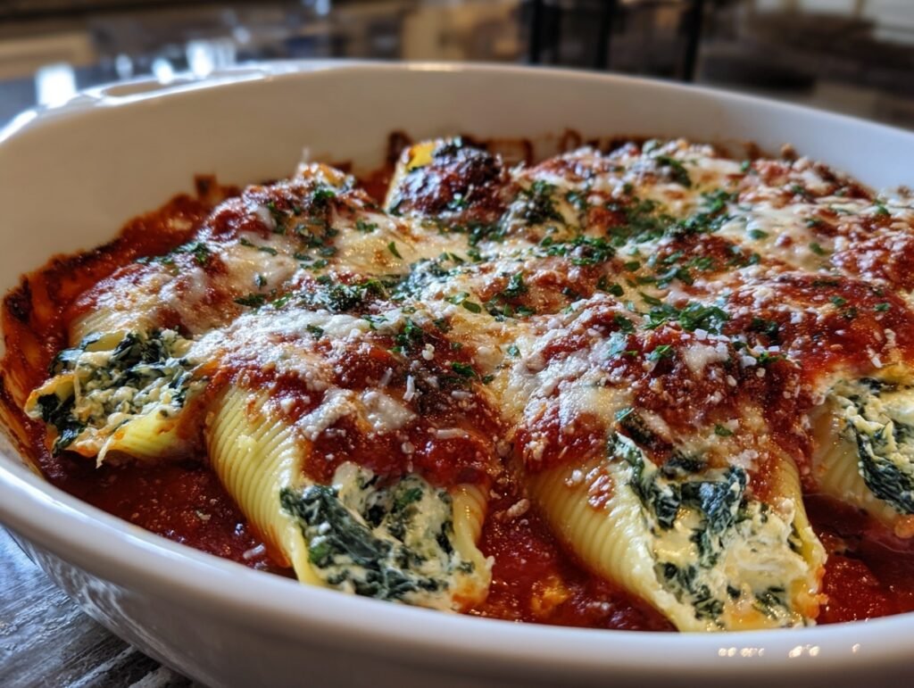 Easy Spinach Stuffed Shells 7