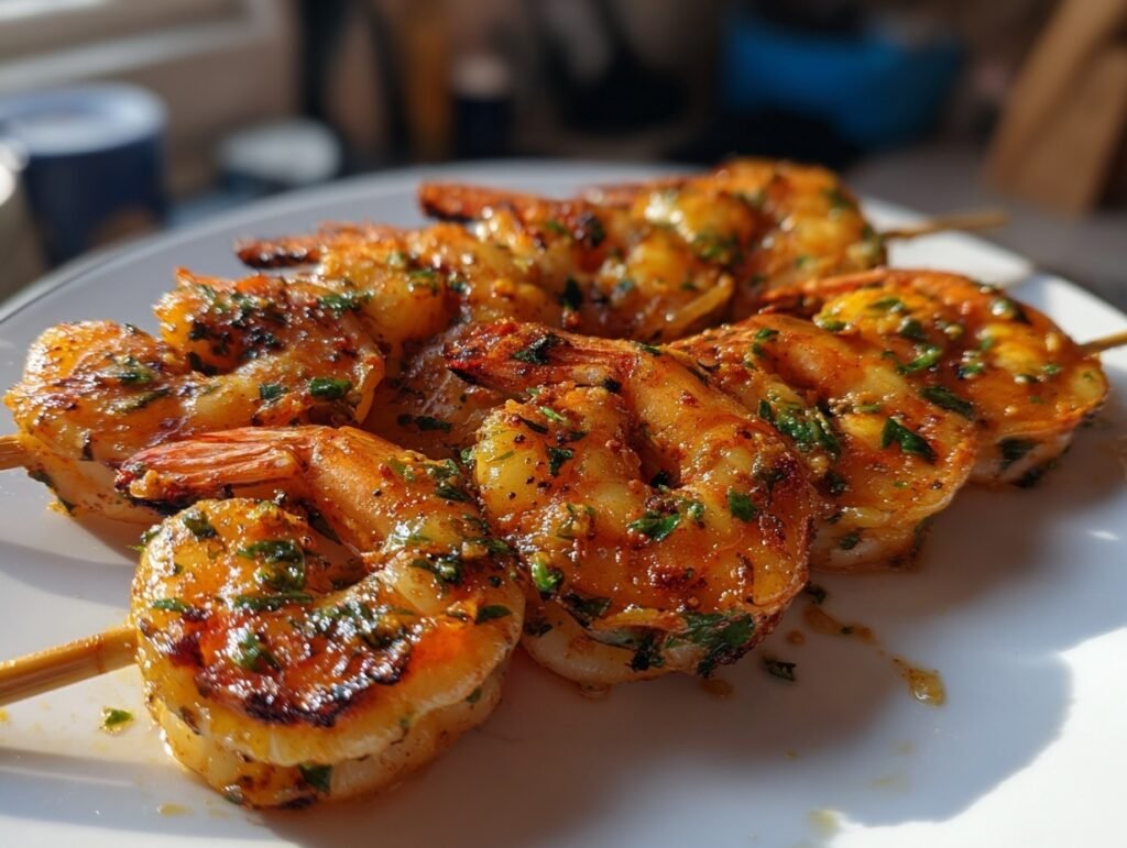Garlic Lime Grilled Shrimp