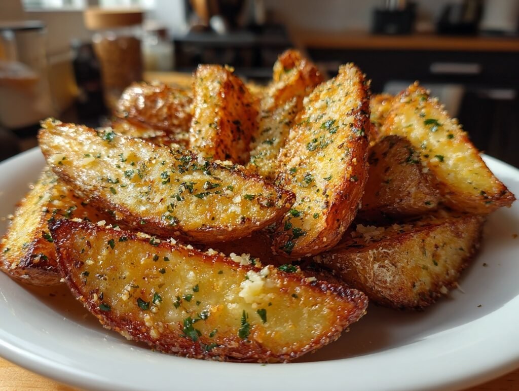Garlic Parmesan Potato Wedges