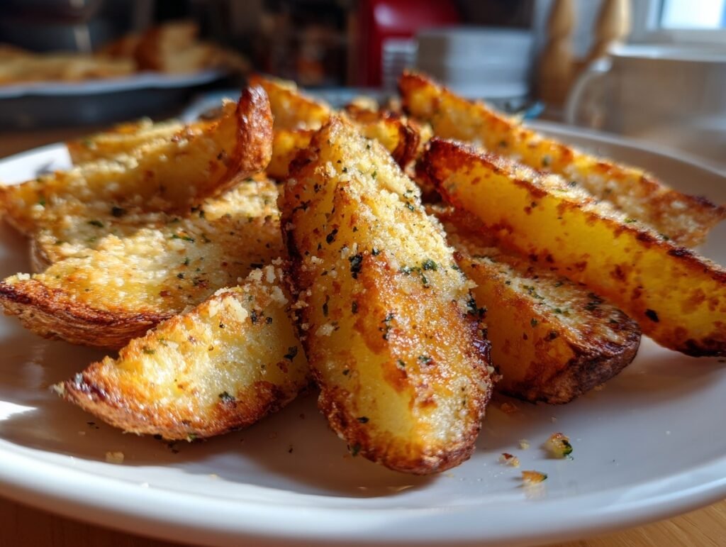 Garlic Parmesan Potato Wedges 3