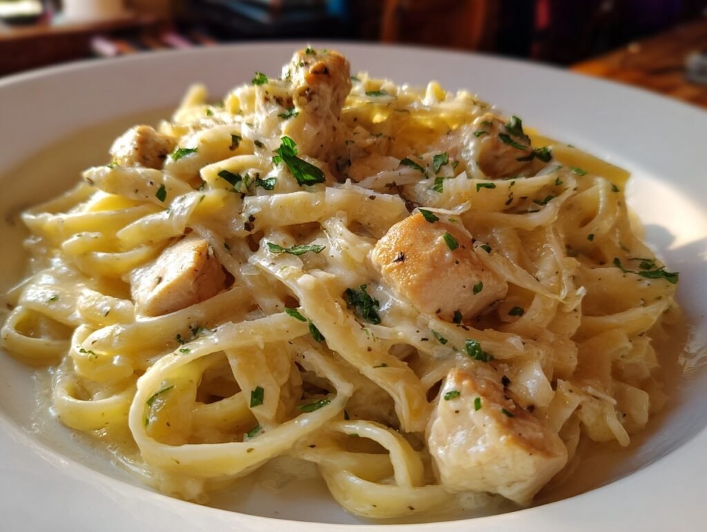 Healthy Chicken Alfredo