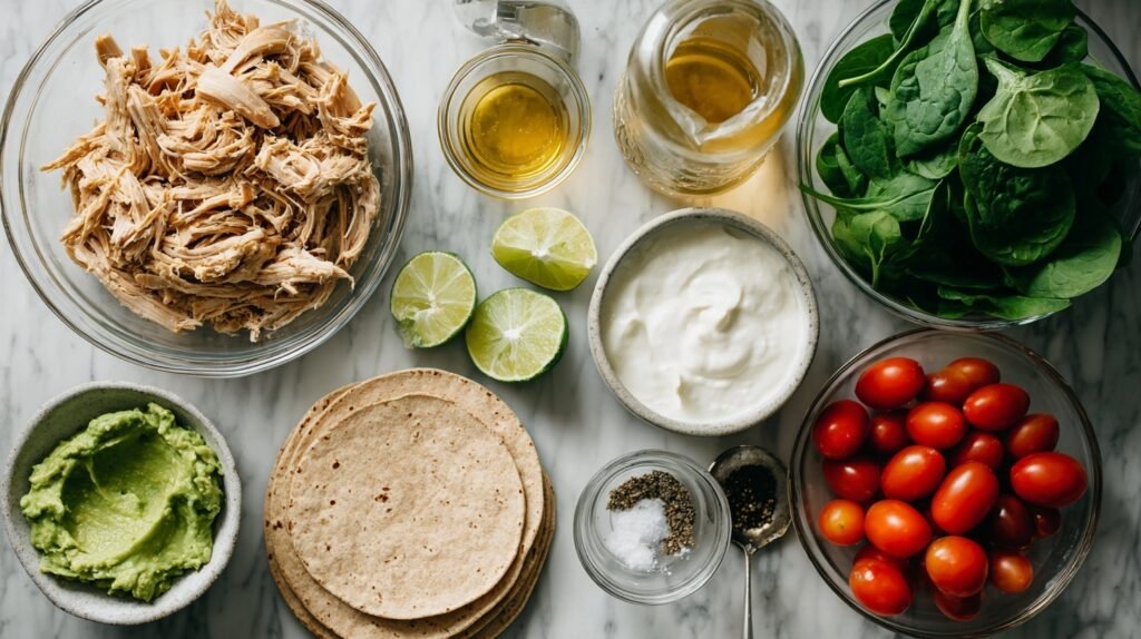 Healthy Chicken Avocado Wrap 1