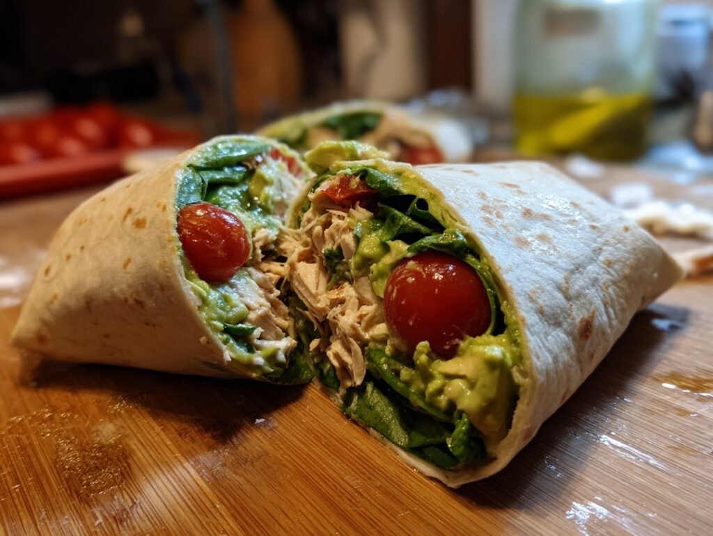 Healthy Chicken Avocado Wrap