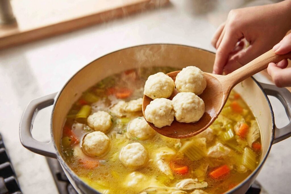 Healthy Chicken and Dumplings Soup Recipe 2 Healthy Chicken Dumplings Soup 2