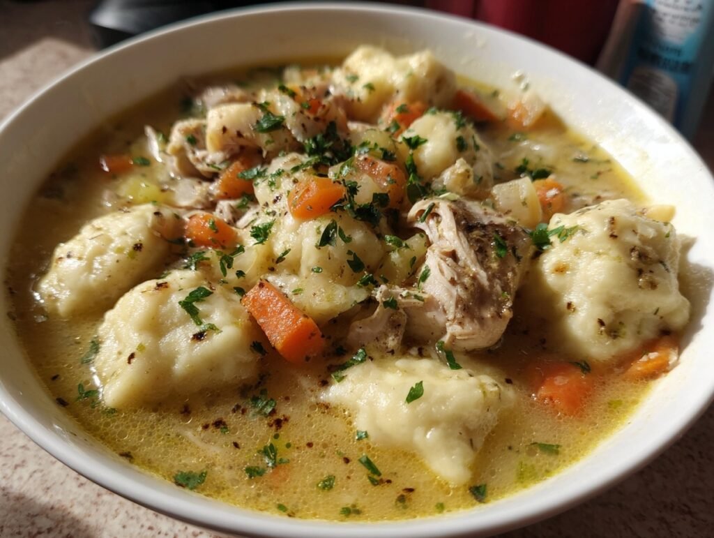 Healthy Chicken and Dumplings Soup Recipe 3 Healthy Chicken Dumplings Soup 3
