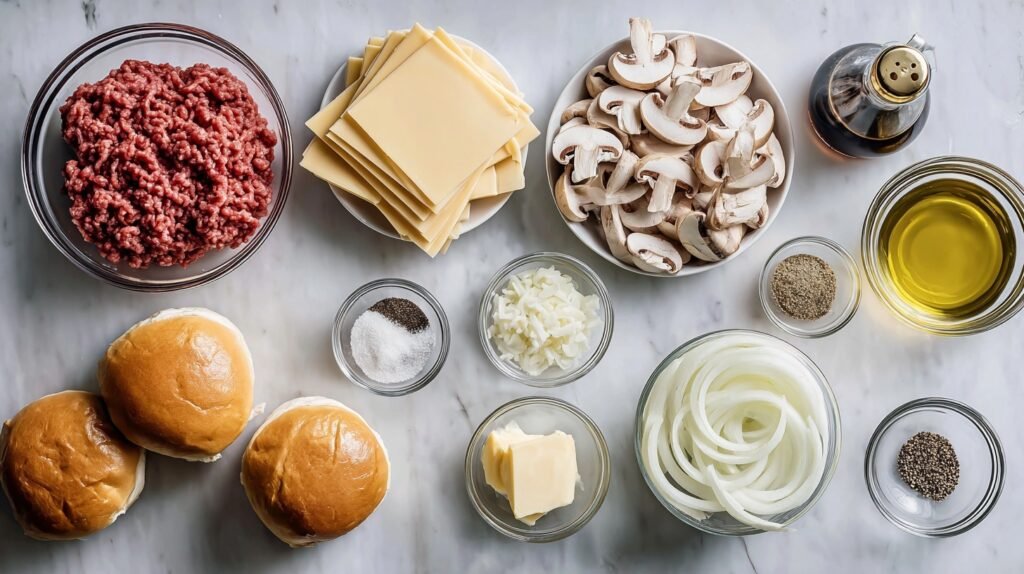 Healthy Mushroom Swiss Burger 1