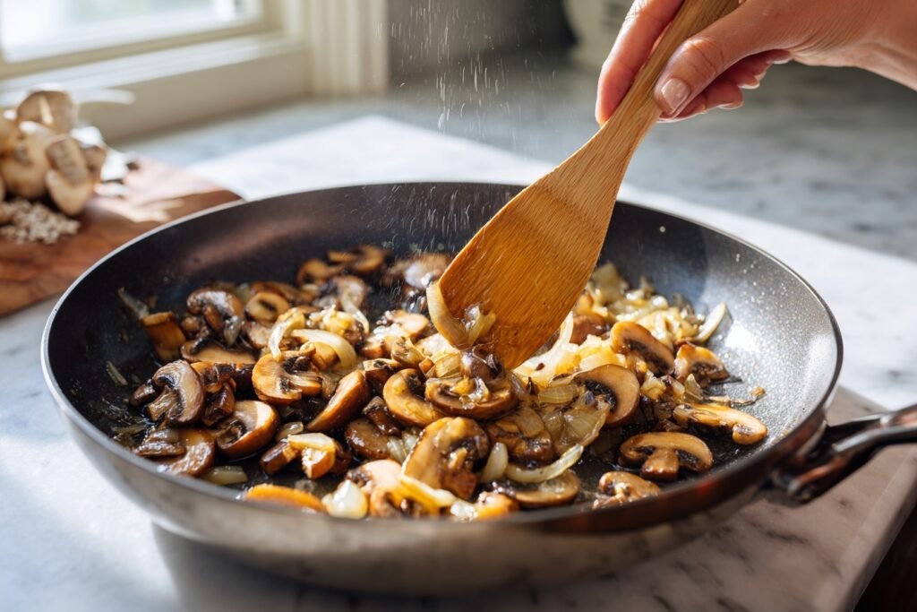 Healthy Mushroom Swiss Burger 2