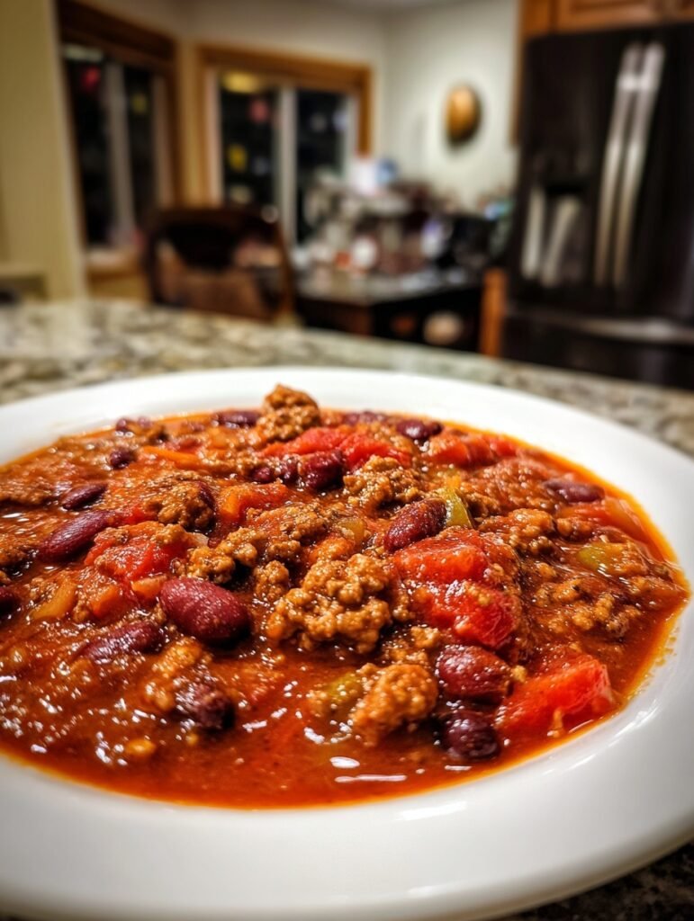 Hearty Beef Bean Chili