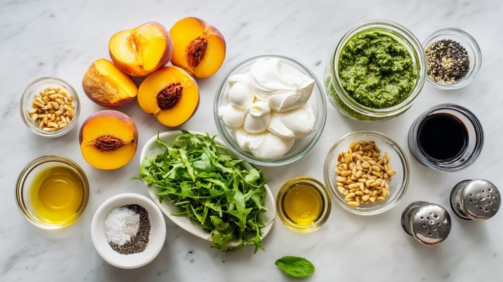 Roasted Peach Burrata Salad 1