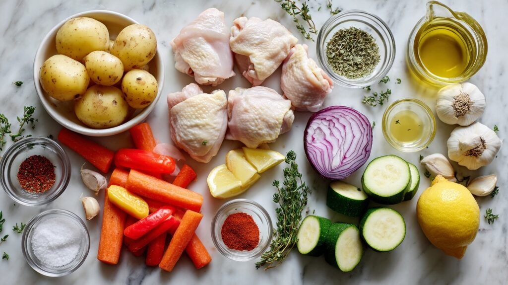 Easy Sheet Pan Garlic Chicken & Veggies Recipe 1 Sheet Pan Garlic Chicken 1