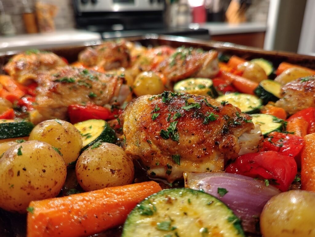 Sheet Pan Garlic Chicken