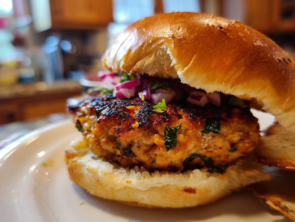 Spicy Southwest Turkey Burger 3