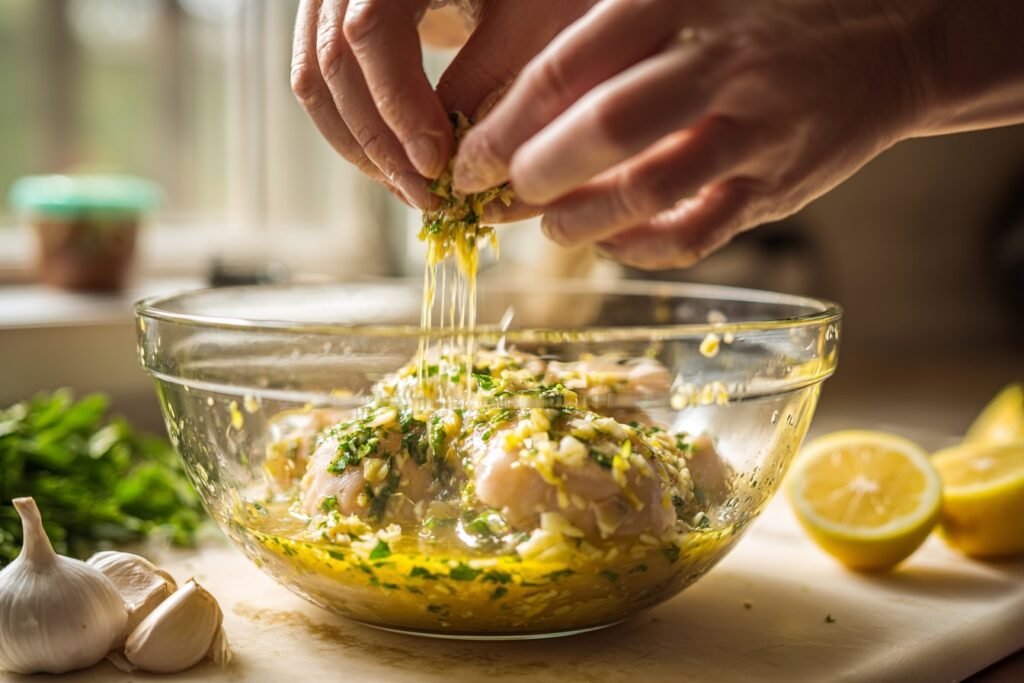 baked lemon garlic chicken 2