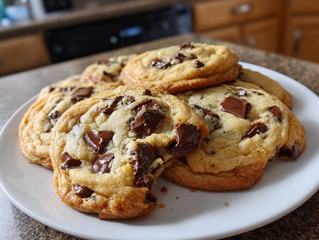 Easy Chewy Chocolate Chip Cookies Recipe 3 chewy chocolate chip cookies 3