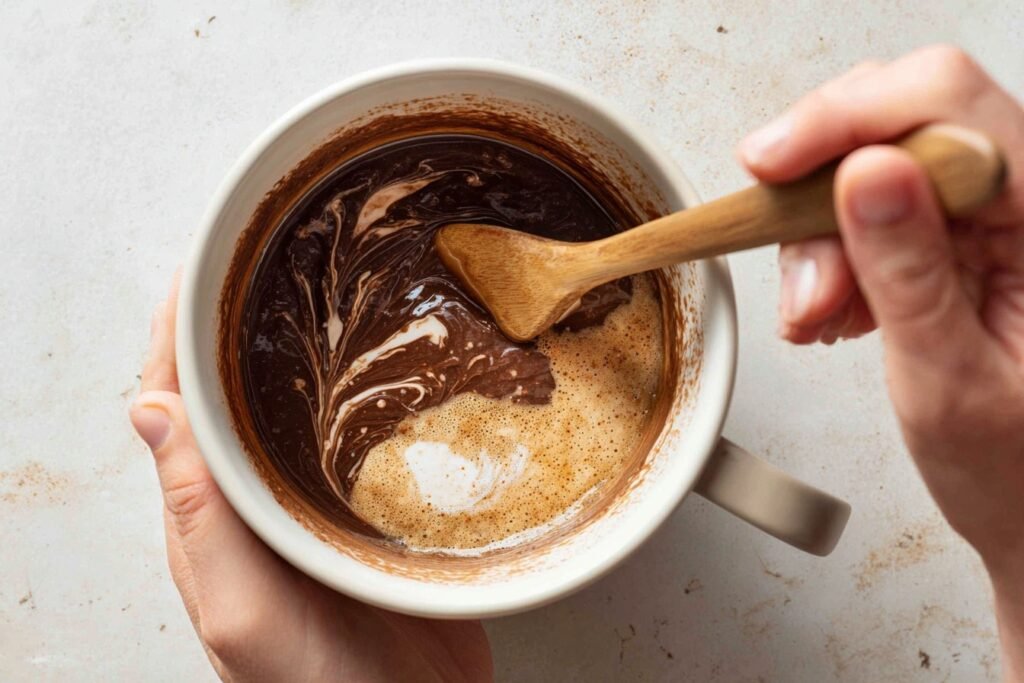 chocolate mug cake 7