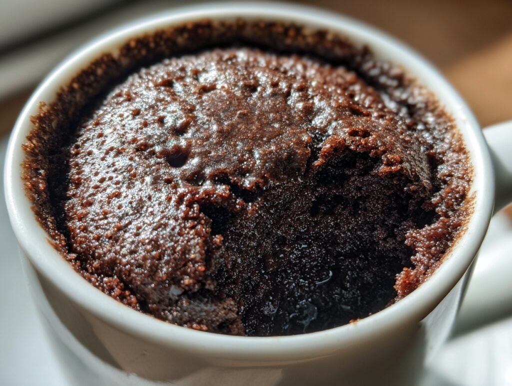 chocolate mug cake 8