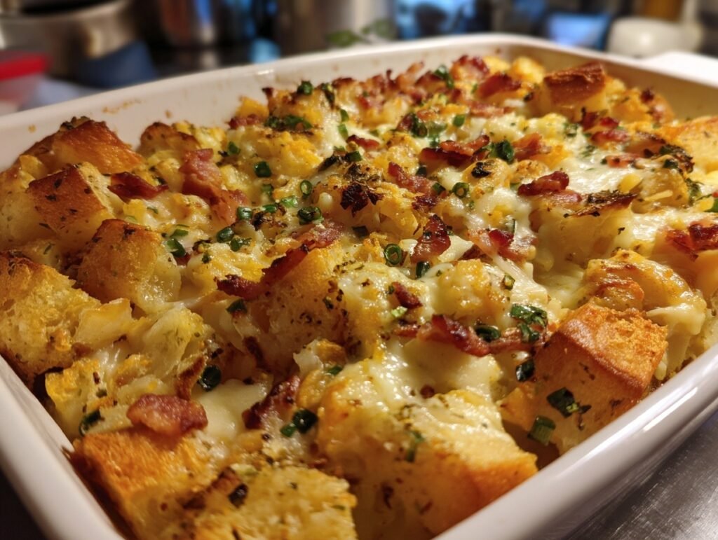 healthy loaded potato casserole