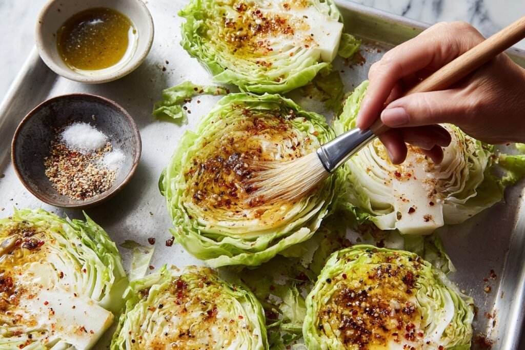 oven roasted garlic cabbage 2