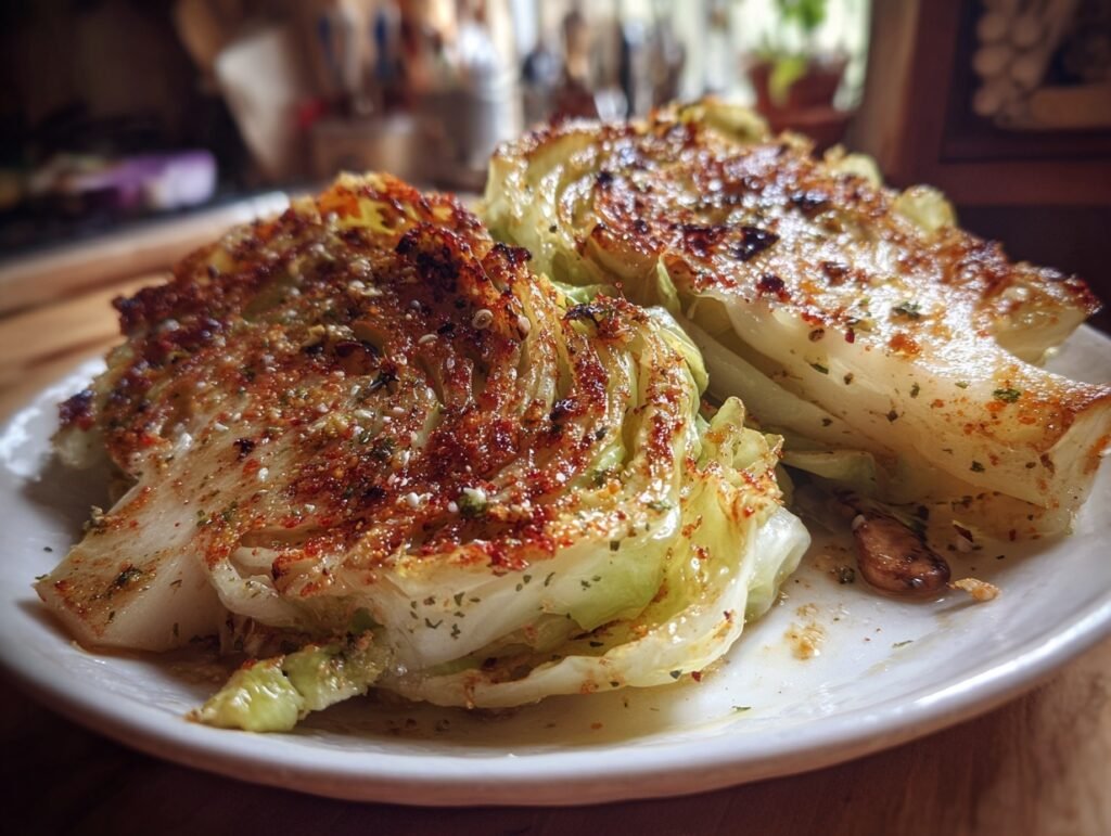 oven roasted garlic cabbage 3