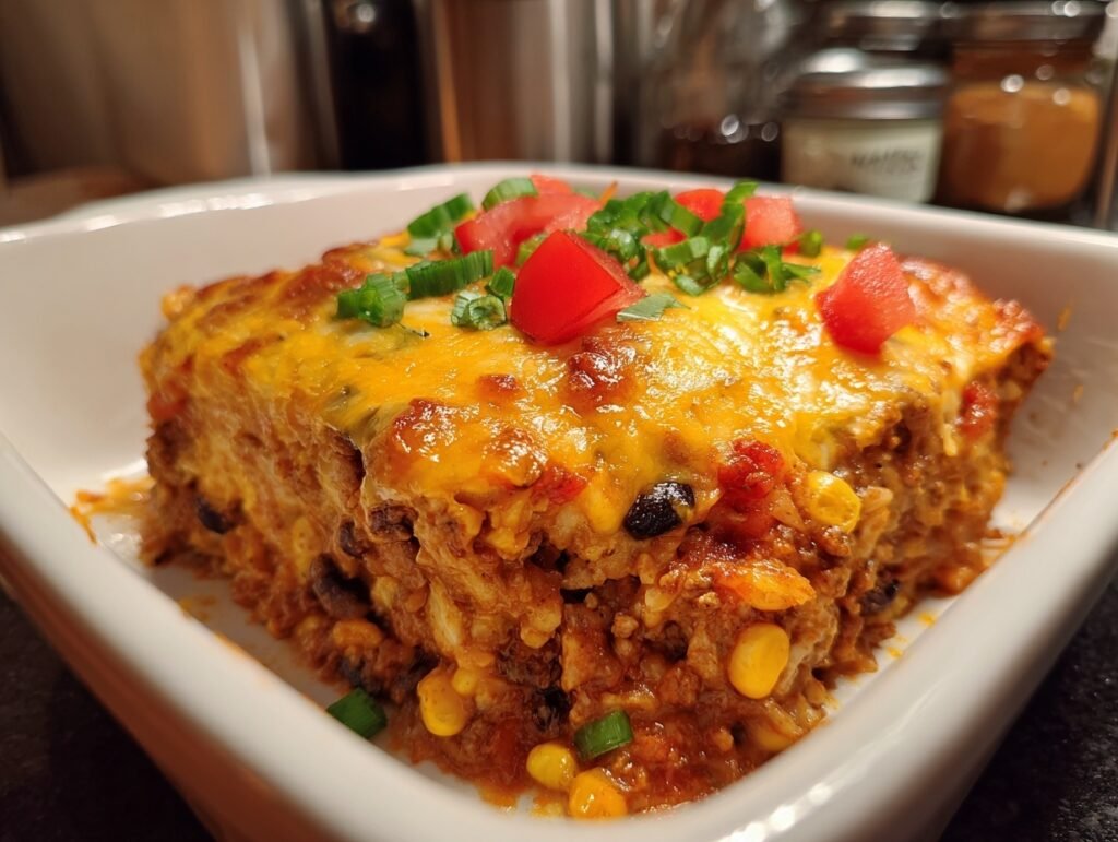 protein packed burrito bake