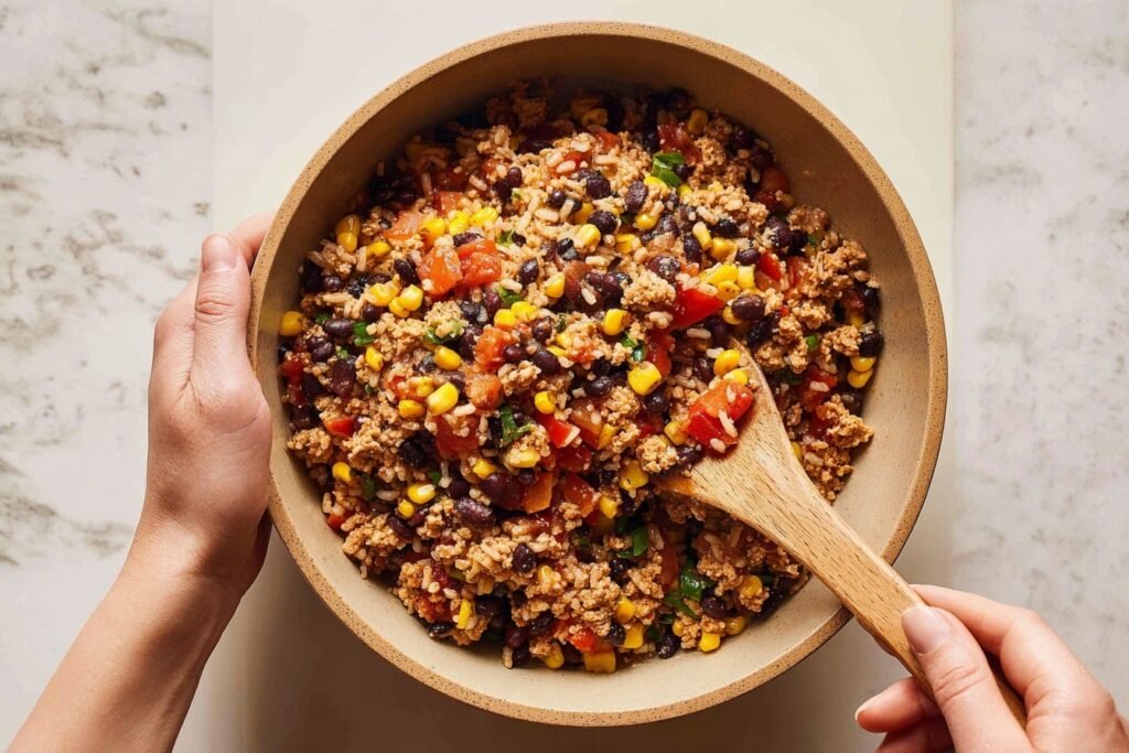 Protein Packed Burrito Bake for Easy Healthy Family Dinners 2 protein packed burrito bake 2