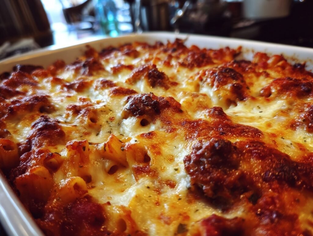 Baked Ground Beef Ziti