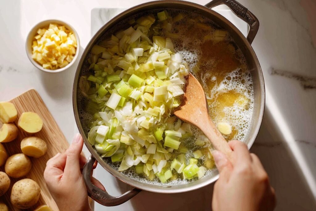 Creamy Potato Leek Soup 2