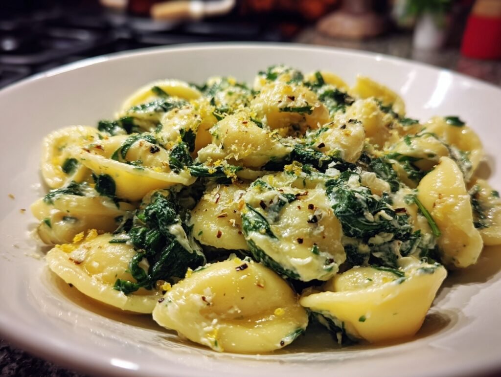 Creamy Spinach Ricotta Pasta 3