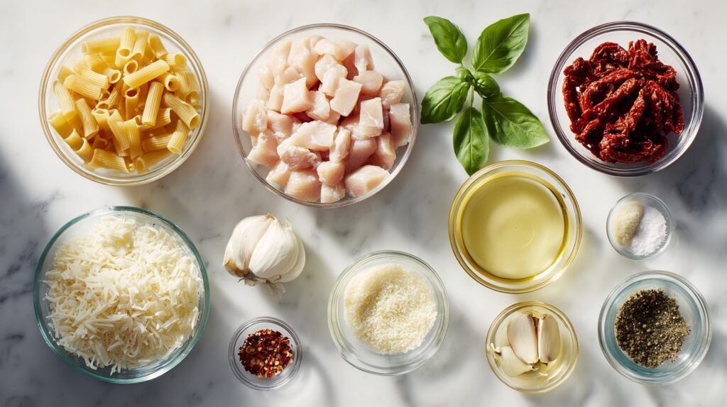 20-Min Creamy Sun-Dried Tomato Chicken Pasta Recipe 1 Creamy Sun Dried Tomato Chicken Pasta 1