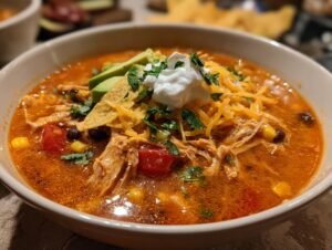 Crockpot Chicken Tortilla Soup