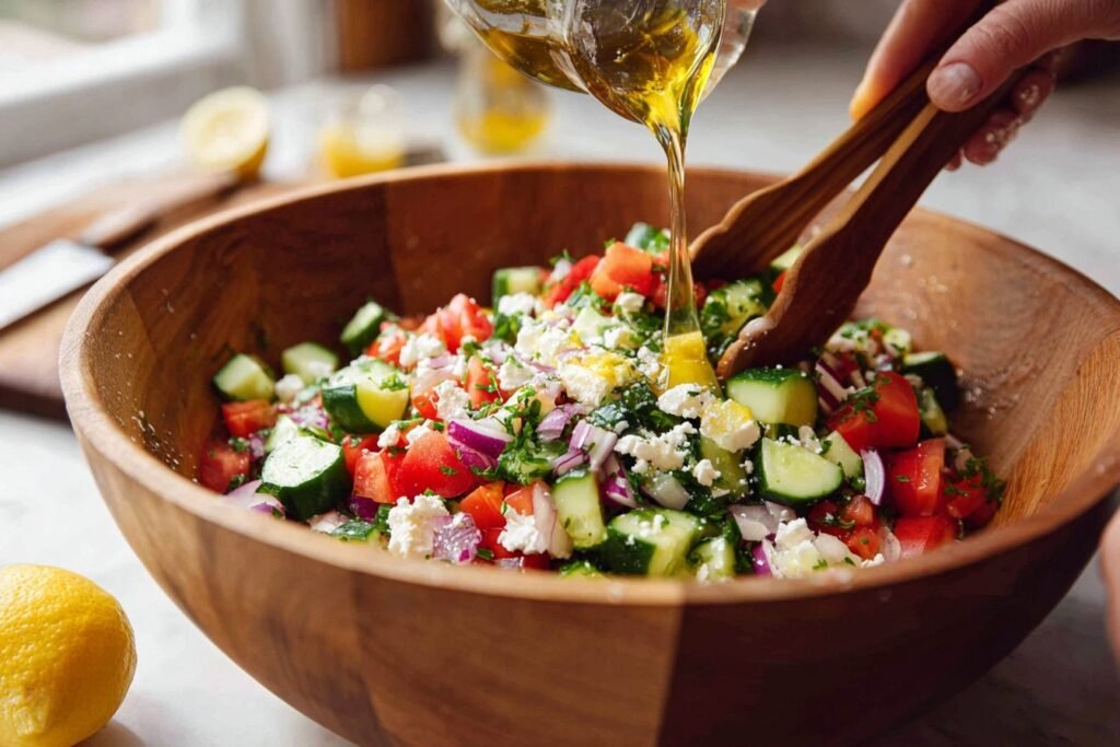 Cucumber Tomato Feta Salad 2