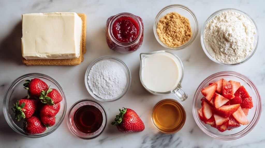 No Bake Strawberry Cheesecake Cups 1