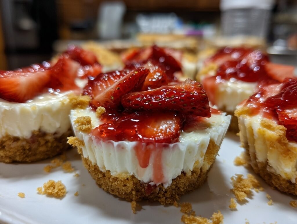 No-Bake Strawberry Cheesecake Cups