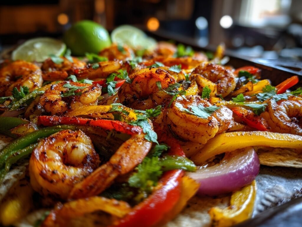 Sheet Pan Shrimp Fajitas 3