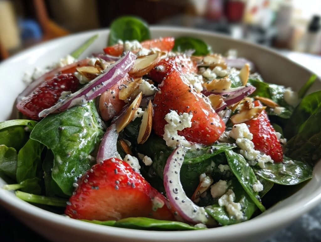 30-Min Quick Strawberry Spinach Salad for Busy Families 2 Strawberry Spinach Salad 3