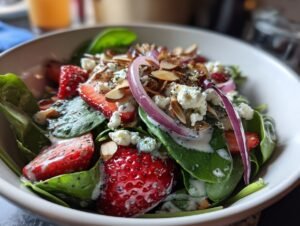 Strawberry Spinach Salad