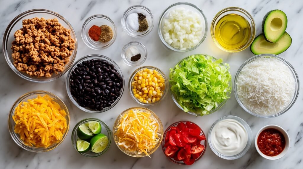 30-Min Turkey Taco Meal Prep Bowls High Protein Lunch 1 Turkey Taco Meal Prep 1