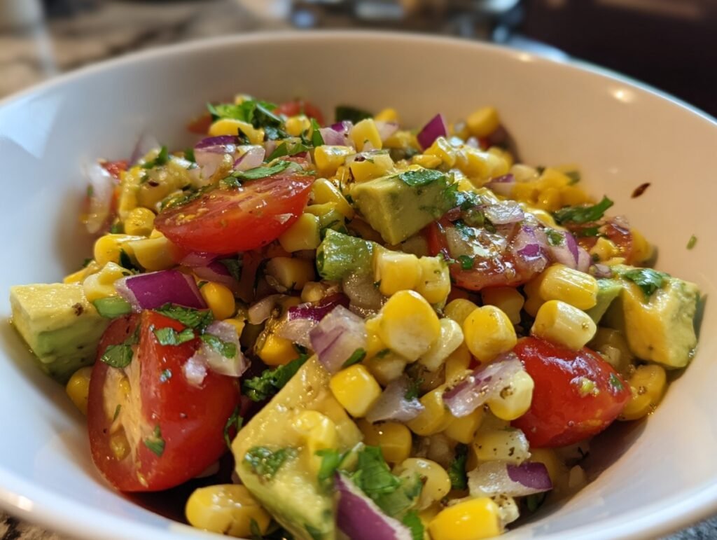Zesty Avocado Corn Salad