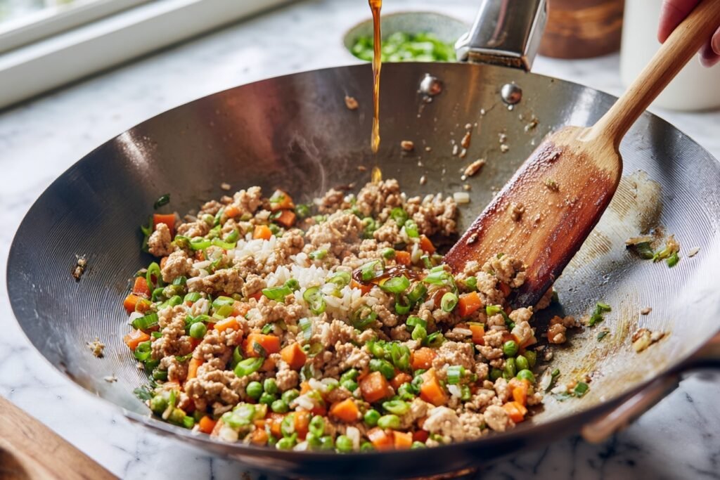 ground turkey fried rice 2