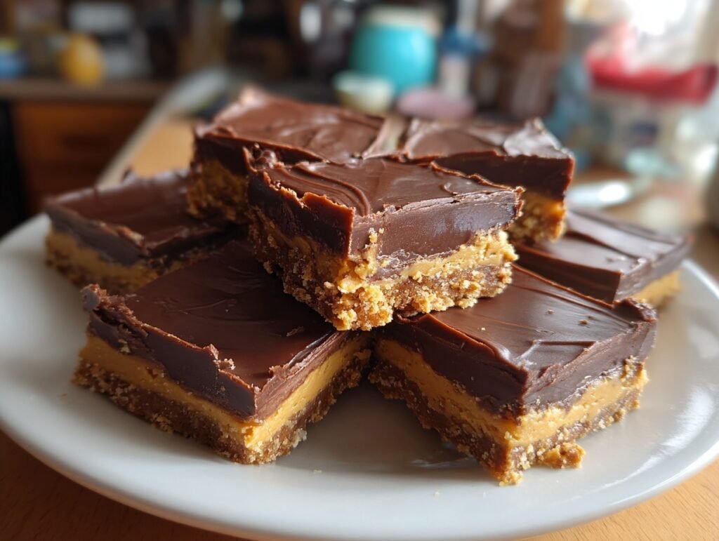 no bake chocolate peanut butter bars