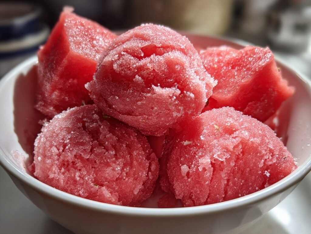 3 ingredient watermelon sorbet