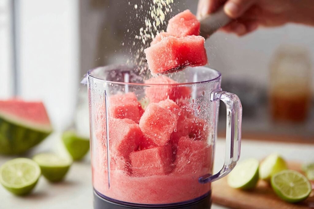 3 ingredient watermelon sorbet 2